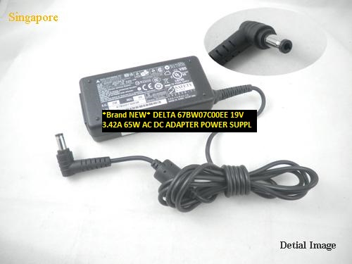 *Brand NEW* DELTA 19V 3.42A 67BW07C00EE 65W AC DC ADAPTER POWER SUPPLY - Click Image to Close